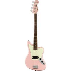 Foto van Squier fsr affinity jaguar bass h shell pink il elektrische basgitaar