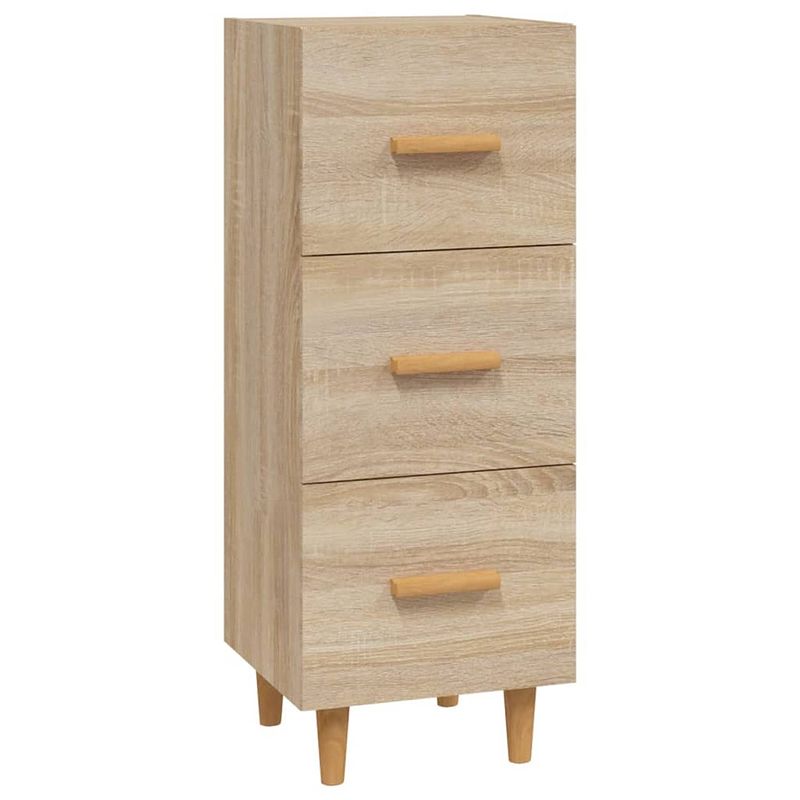 Foto van Vidaxl dressoir 34,5x34x90 cm bewerkt hout sonoma eiken