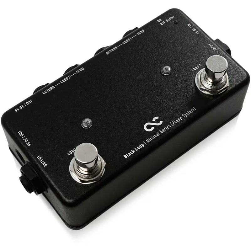 Foto van One control minimal series black loop met bjf-buffer - a+b-switch / looper