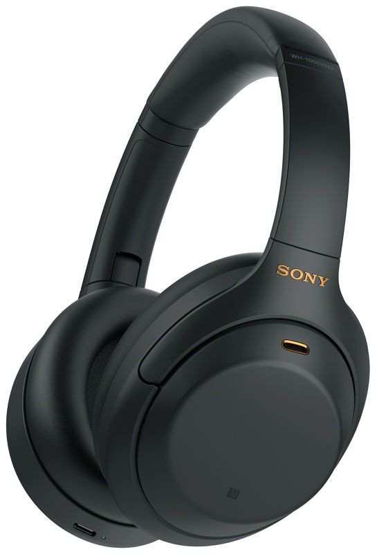 Foto van Sony draadloze koptelefoon wh1000xm4b noise cancelling (zwart)