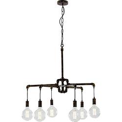 Foto van Eco-light i-amarcord-s6 i-amarcord-s6 hanglamp e27 roest, bruin