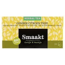 Foto van Smaakt biologisch herbal tea gember citroen thee 30g bij jumbo