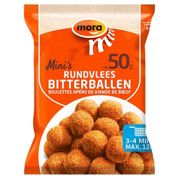 Foto van Mora mini's rundvlees bitterballen 50 x 20g bij jumbo