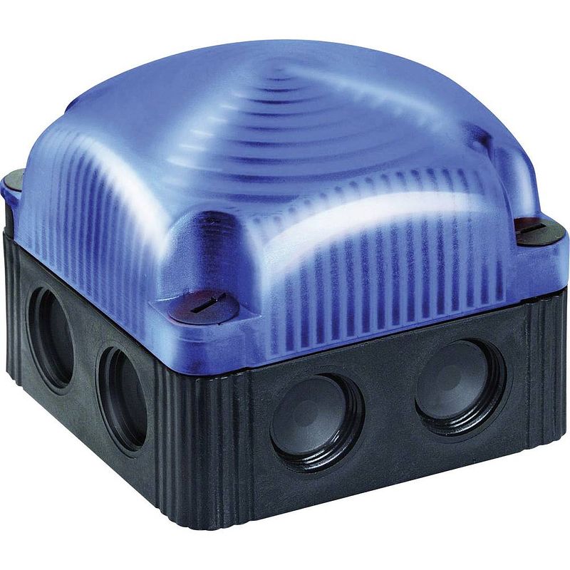 Foto van Werma signaltechnik signaallamp led werma 853.510.60 blauw flitslicht 230 v/ac