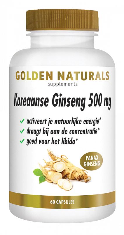 Foto van Golden naturals koraanse ginseng capsules