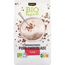 Foto van Jumbo biologisch krokante muesli pure chocolade 350 g