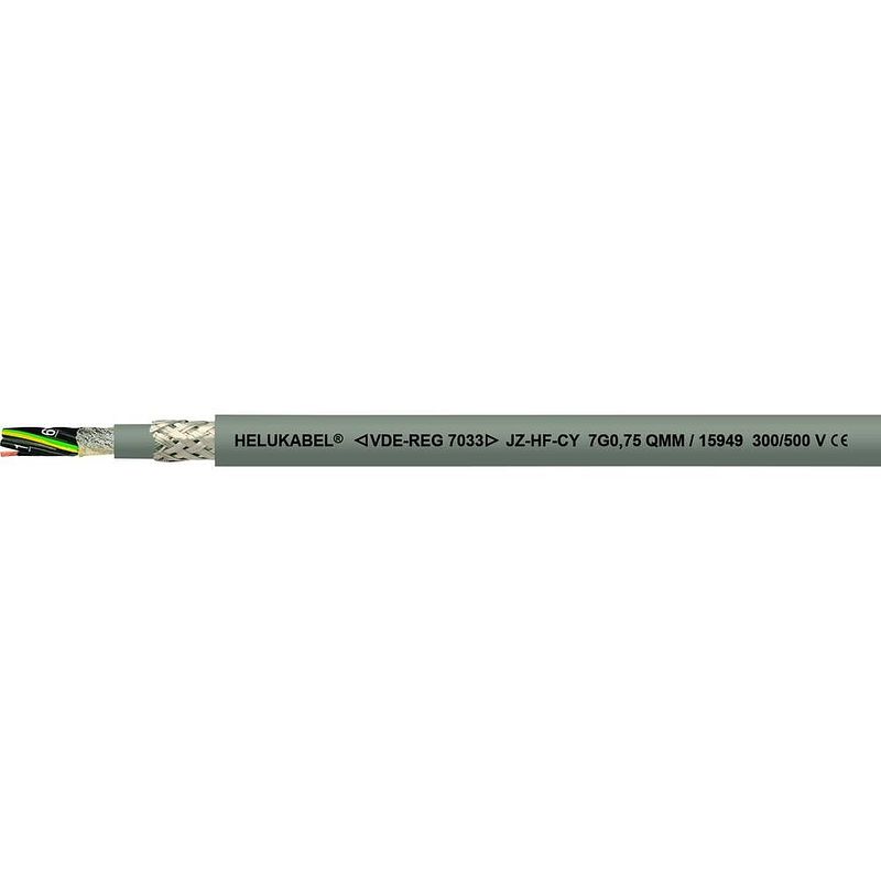 Foto van Helukabel 15966 geleiderkettingkabel jz-hf-cy 12 g 1.00 mm² grijs 100 m