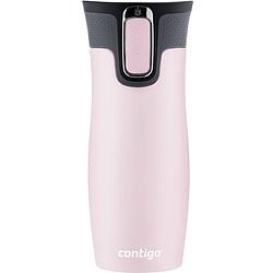 Foto van Contigo drinkfles west loop 470 ml rvs lichtroze/zwart