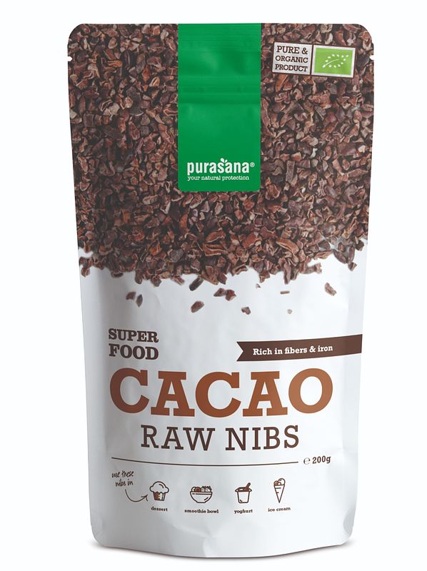 Foto van Purasana cacao raw nibs