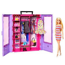 Foto van Barbie super kledingkast speelset met pop
