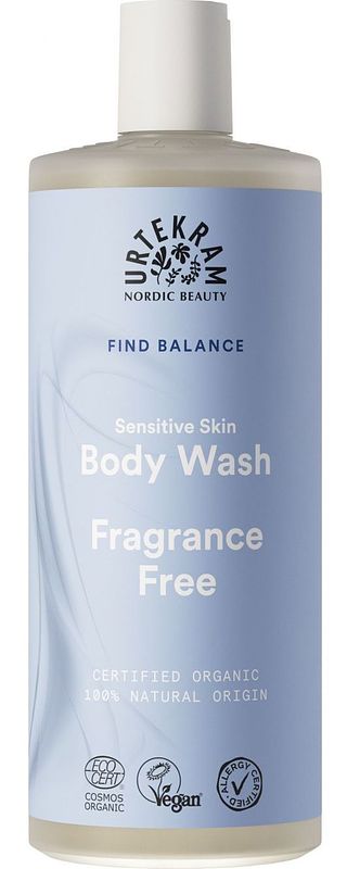 Foto van Urtekram sensitive skin body wash geurvrij