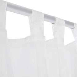 Foto van The living store vitrage gordijnen - 140 x 225 cm - wit - polyester