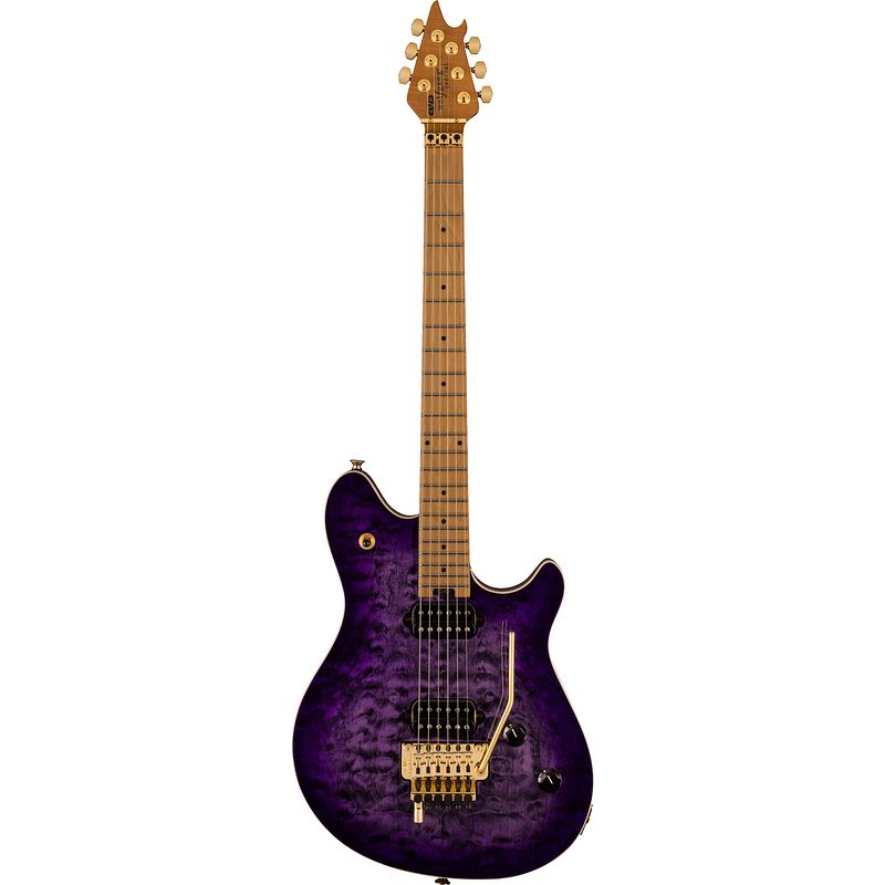 Foto van Evh wolfgang® special qm baked maple purple burst elektrische gitaar