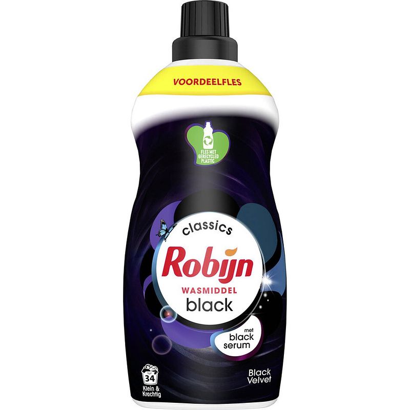 Foto van Robijn klein & krachtig wasmiddel black velvet 1,19 liter