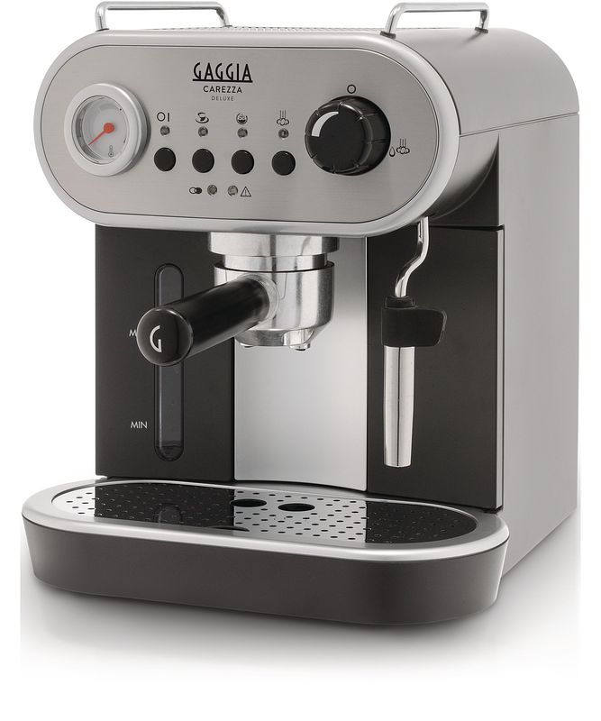 Foto van Gaggia carezza deluxe espresso apparaat zwart