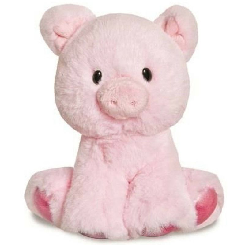 Foto van Aurora knuffelvarken glitzy junior 20 cm pluche roze