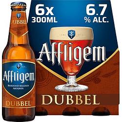 Foto van 2e halve prijs | affligem dubbel bier fles 6 x 300ml aanbieding bij jumbo