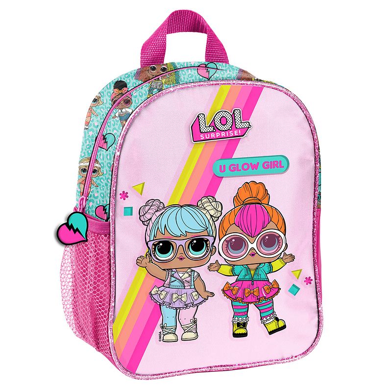 Foto van Lol surprise! peuterrugzak, u glow girl - 28 x 22 x 10 cm - polyester