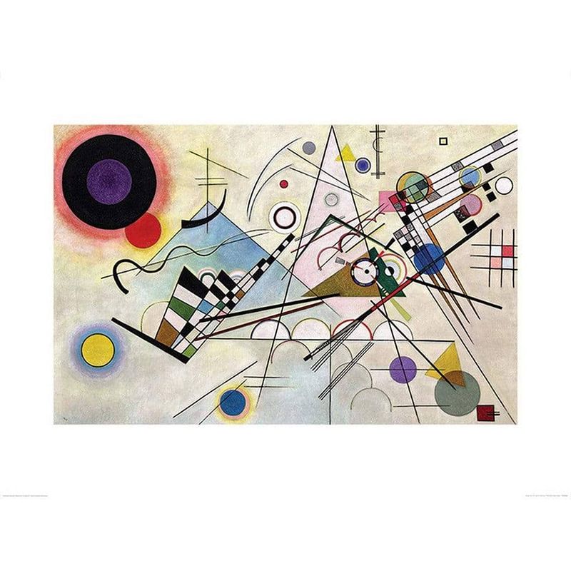 Foto van Pyramid wassily kandinsky composition viii kunstdruk 60x80cm