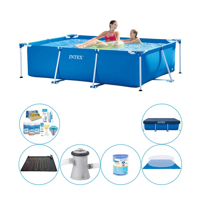 Foto van Intex frame pool rechthoekig 220x150x60 cm - zwembad plus accessoires