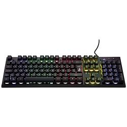 Foto van Surefire gaming kingpin x2 gaming-toetsenbord kabelgebonden, usb verlicht, multimediatoetsen qwertz, duits, windows zwart
