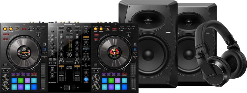 Foto van Pioneer dj ddj-800 + pioneer dj hdj-x7 zwart + pioneer vm80 (per paar)