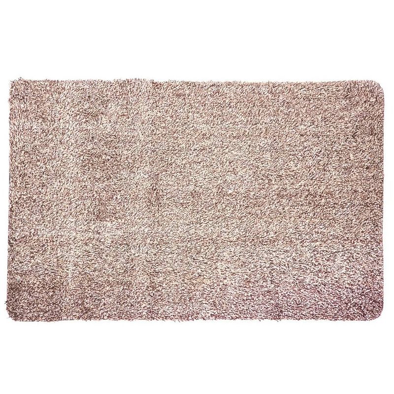 Foto van Deurmat/droogloopmat katoen/polyester super absorberend beige 70 x 45 cm rechthoekig - deurmatten