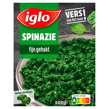 Foto van Iglo spinazie fijn gehakt 500g bij jumbo