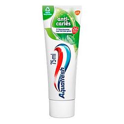 Foto van Aquafresh anti caries tandpasta voor gezonde tanden en een frisse adem 75ml, recyclebare plastic tube en dop bij jumbo