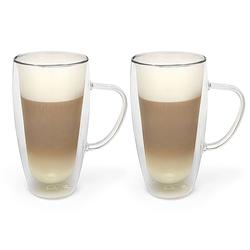 Foto van Bredemeijer - dubbelwandig glas cappuccino/latte m. 400ml set van twee