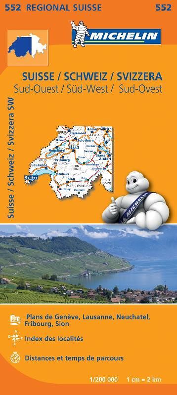 Foto van 552 suisse sud-ouest - schweiz süd-west - svizzera sud-ovest - paperback (9782067183735)
