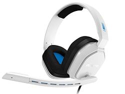Foto van Astro a10 gaming headset voor pc, ps5, ps4, xbox series x|s, xbox one - wit/blauw