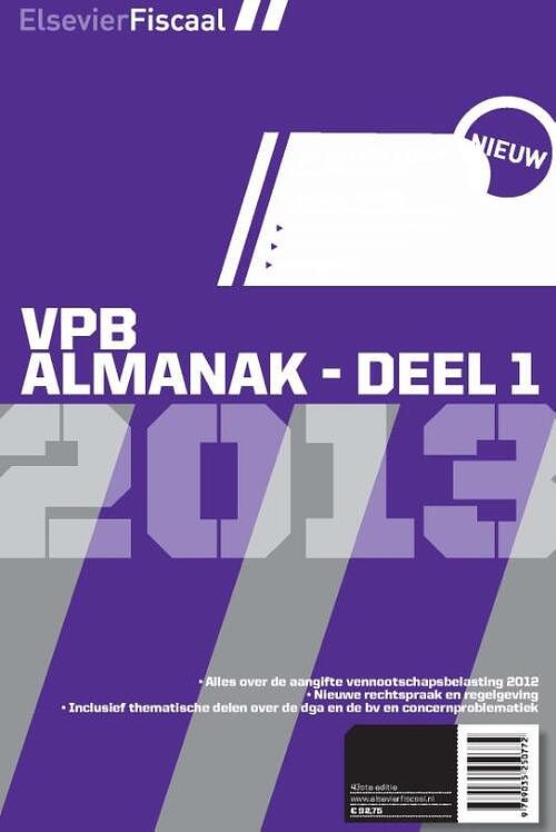 Foto van Elsevier vpb almanak - a.c. de groot - ebook (9789035250864)