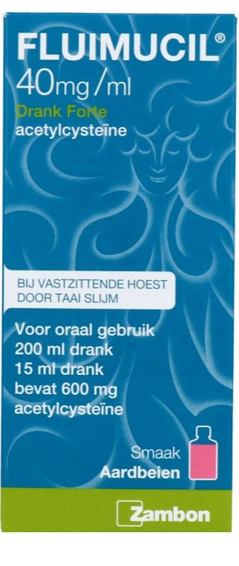 Foto van Fluimucil 40mg (4%) drank forte