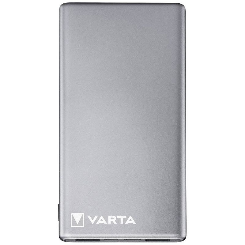 Foto van Varta power bank fast energy 10000 powerbank 10000 mah quick charge 3.0 lipo usb-c grijs