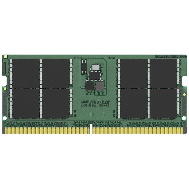 Foto van Kingston valueram werkgeheugenmodule voor laptop ddr5 32 gb 1 x 32 gb non-ecc 262-pins so-dimm cl42 kvr52s42bd8-32