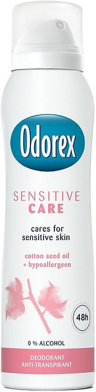 Foto van Odorex deospray sensitive care