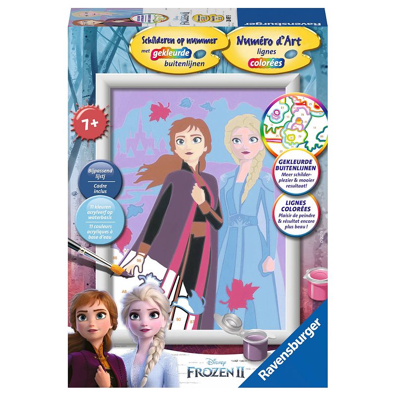 Foto van Ravensburger schilderen op nummer disney frozen 2