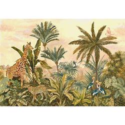 Foto van Komar tropical vintage garden vlies fotobehang 400x280cm 8-banen