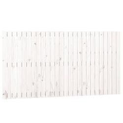 Foto van Vidaxl wandhoofdbord 166x3x90 cm massief grenenhout wit