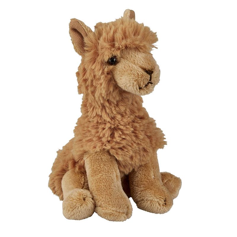 Foto van Pluche knuffel dieren alpaca 15 cm - knuffeldier