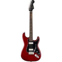 Foto van Fender american professional ii stratocaster hh rw crimson transparent elektrische gitaar met deluxe hardshell koffer