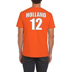 Foto van Holland shirt met rugnummer 12 - nederland fan t-shirt / outfit voor heren xl - feestshirts