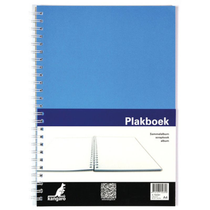 Foto van Kangaro plakboek 33 x 24 cm 120 grams a4 blauw 40 vellen