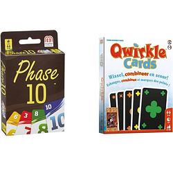 Foto van Spellenbundel - kaartspel - 2 stuks - phase 10 & qwirkle kaartspel