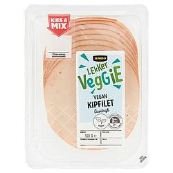 Foto van 2 voor € 4,50 | jumbo lekker veggie vegan kipfilet 100g aanbieding bij jumbo