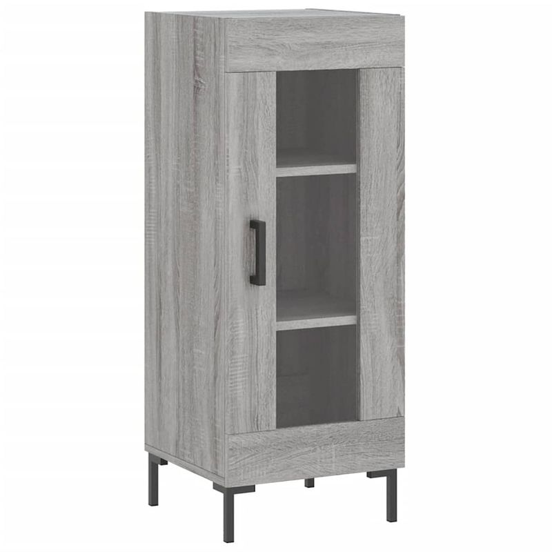 Foto van Vidaxl dressoir 34,5x34x90 cm bewerkt hout grijs sonoma eikenkleurig