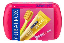 Foto van Curaprox travel set magenta