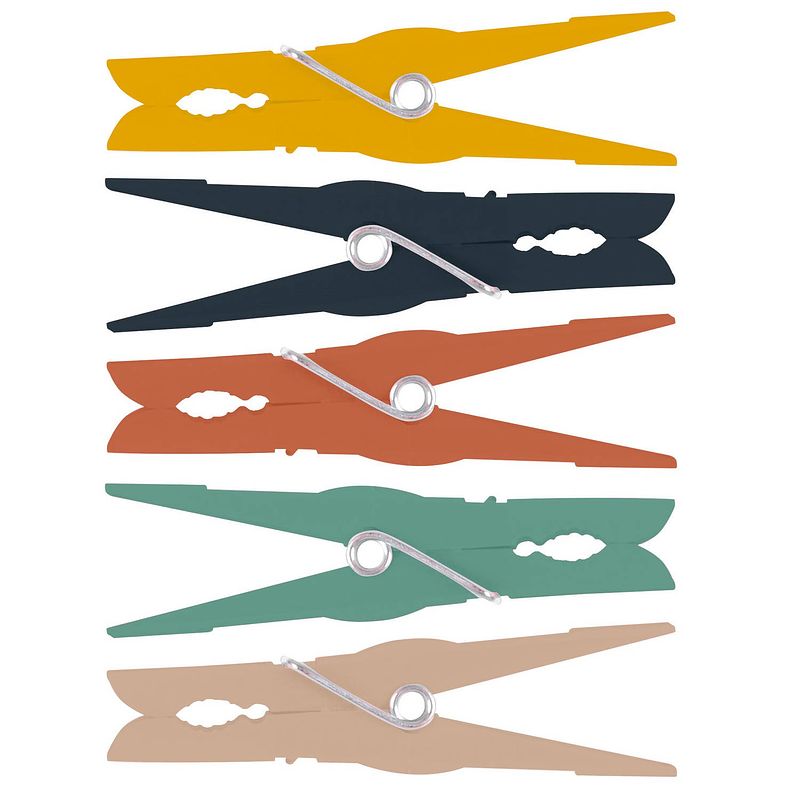 Foto van Urban living basic grip wasknijpers - 72x - kunststof - 7 cm - knijpers