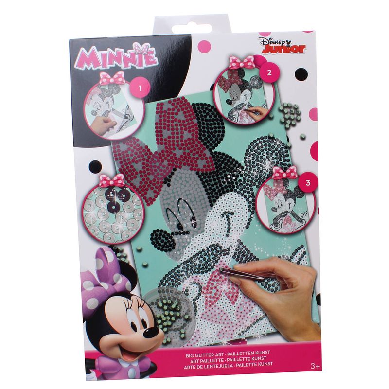 Foto van Slammer paillettenkunst disney minnie mouse 4-delig